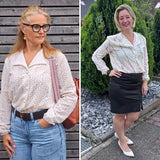 Schnittmuster Bluse FIONA | mit breitem Reverskragen und V-Ausschnitt | Gr. 34-48 (PDF)