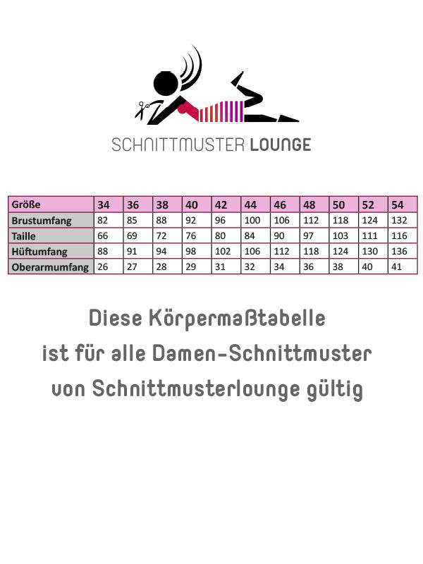 Schnittmuster LEANDRINE - lockere Sommerhose Gr. 34-54 - Sewando