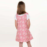 Schnittmuster Schürzenkleid JULE PDF 3-in-1 Mädchen im Pinafore-Stil, Rückansicht des Kleides