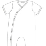 Schnittmuster Strampler LEON PDF 2-in-1 mit Druckknöpfen für Baby in den Größen 50/56-98/104.