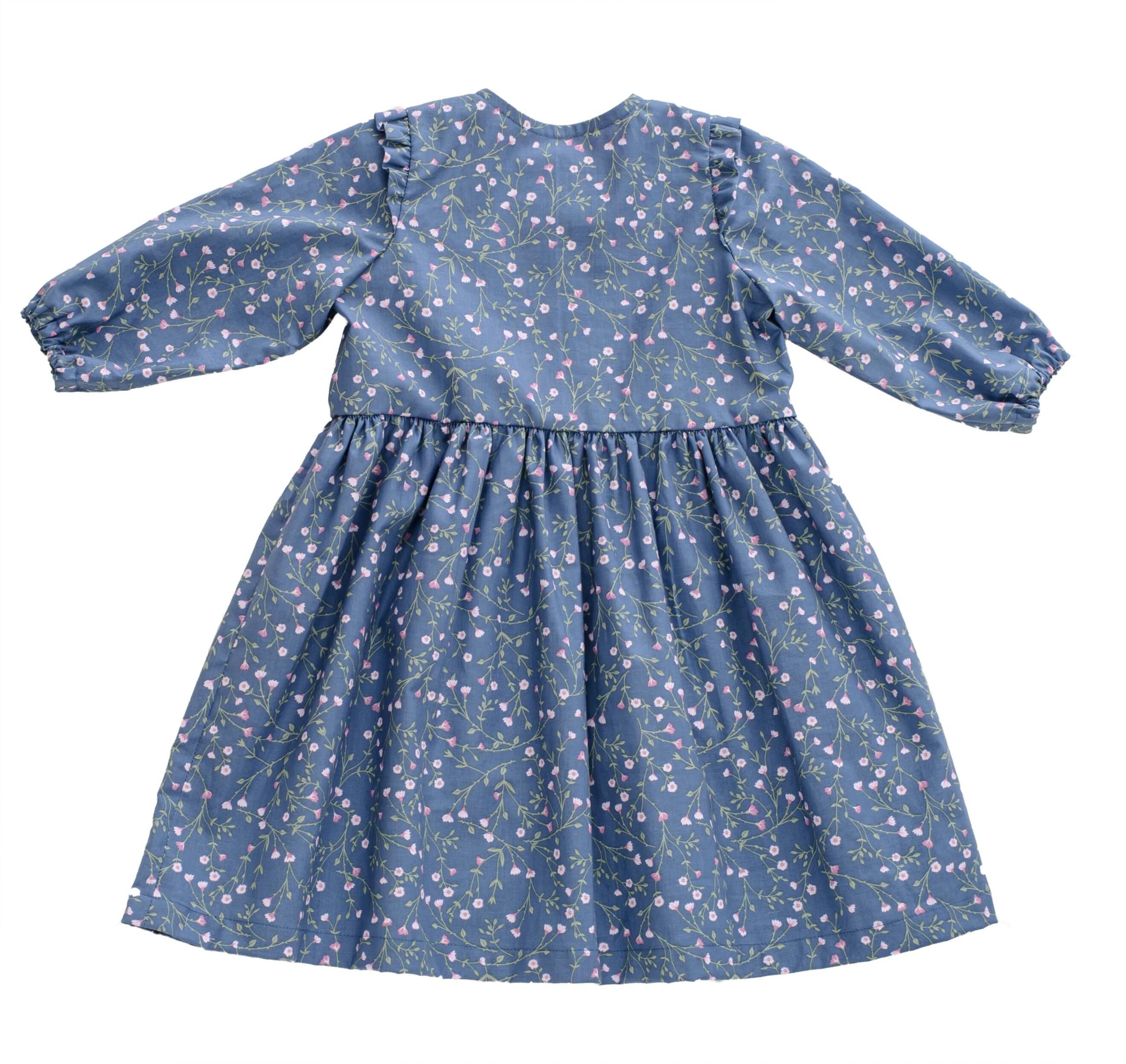 Schnittmuster Kleid MIMI PDF 2-in-1, verspieltes Mädchenkleid mit Blumenmuster, Digitales Produkt zum Selbernähen