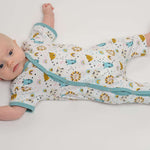 Schnittmuster Strampler LEON für Baby, 2-in-1 Druckknöpfe, Größen 50/56-98/104, digitale Anleitung.