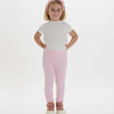 Schnittmuster Baby Kinder Leggings in rosa für Kinder, perfekt für den täglichen Gebrauch und einfach zu nähen.