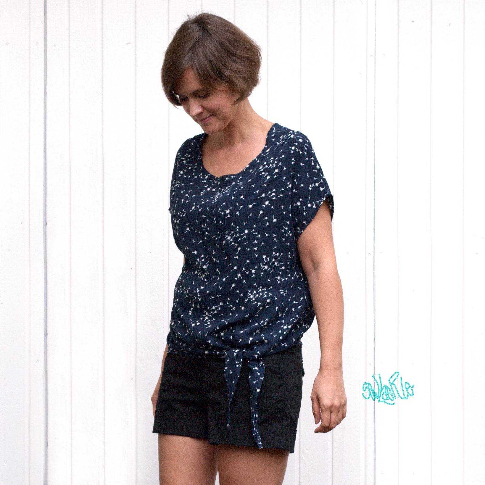 Schnittmuster Shirt MissVerknotet Gr. 30-48 - Sewando