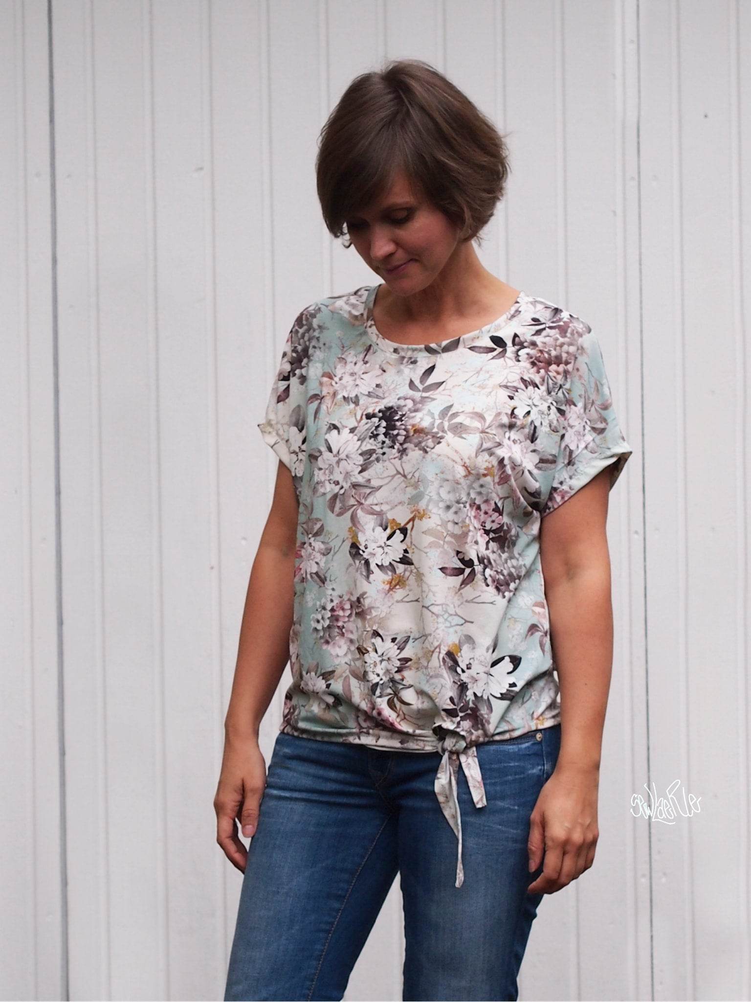 Schnittmuster Shirt MissVerknotet Gr. 30-48 - Sewando