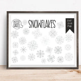 Plotterdatei  "Snowflakes"