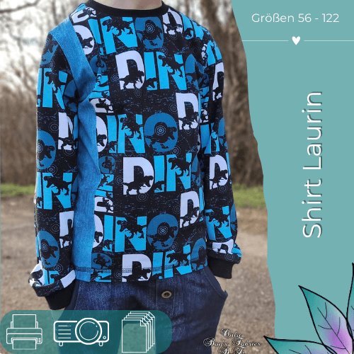 Schnittmuster Shirt Laurin Gr.56 -122 - Sewando