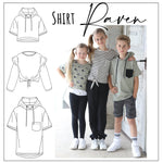 Schnittmuster Shirt Raven Gr. 86 - 164 - Sewando