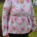 Schnittmuster Wickelshirt IMMERSCHÖN Gr. 32-54 Bauchschmeichler