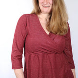 Schnittmuster Wickelshirt IMMERSCHÖN Gr. 32-54 Bauchschmeichler