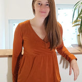 Schnittmuster Wickelshirt IMMERSCHÖN Gr. 32-54 Bauchschmeichler