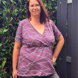 Schnittmuster Wickelshirt IMMERSCHÖN Gr. 32-54 Bauchschmeichler