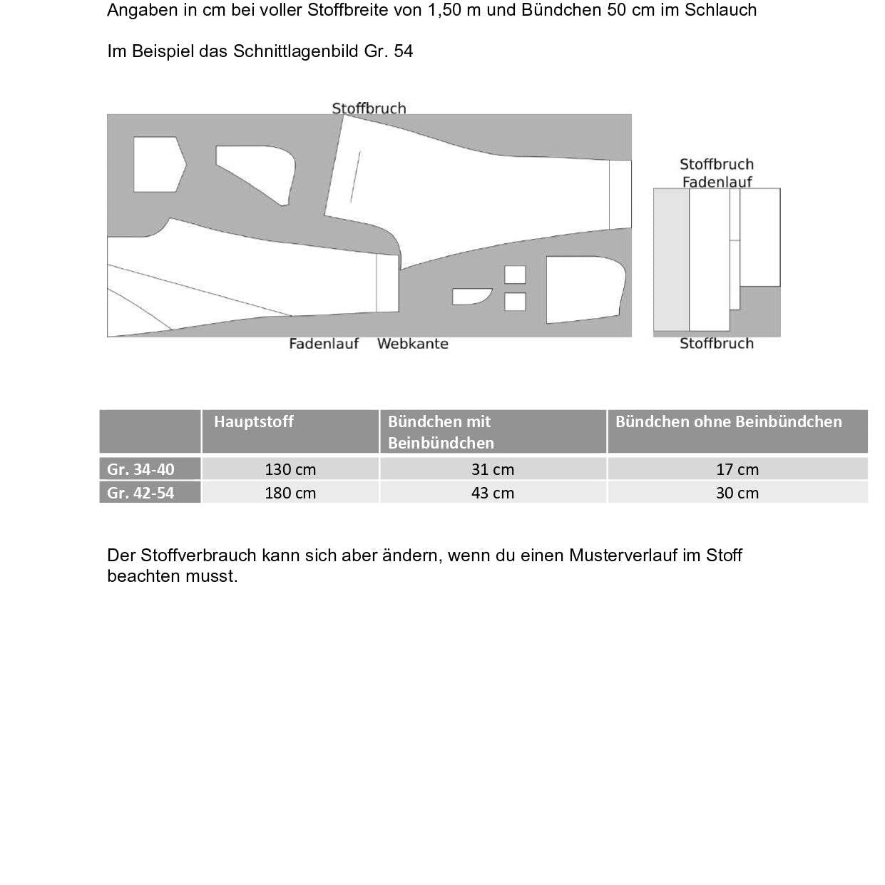 Schnittmuster Hose TENNA Gr. 34-54 : - Sewando