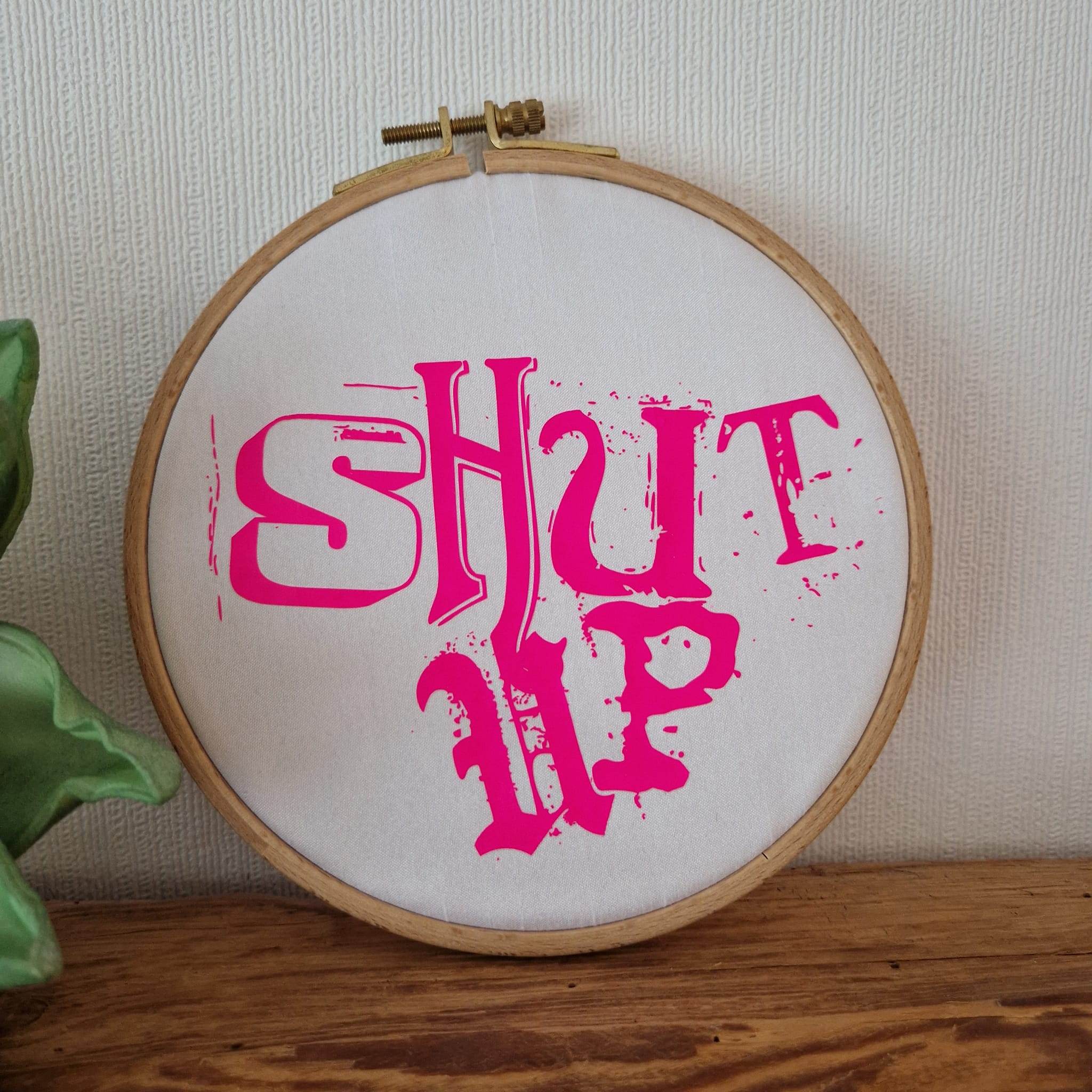 *Shut up* Plotterdatei - Sewando