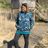 Schnittmuster Oversized Hoodie Weites Winter Meer Damen