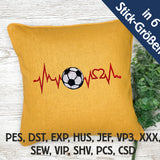 Stickdatei „Sinus Fussball“ | 6 Größen | 10x10, 13x18, 15x20, 16x26, 20x20, 20x28 | alle Formate | Embroidery Design | Sofort-Download