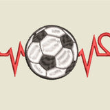 Stickdatei „Sinus Fussball“ | 6 Größen | 10x10, 13x18, 15x20, 16x26, 20x20, 20x28 | alle Formate | Embroidery Design | Sofort-Download