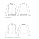 Jana – kurze Strickjacke im Blouson-Style, Schnittmuster in Gr. 34 - 52