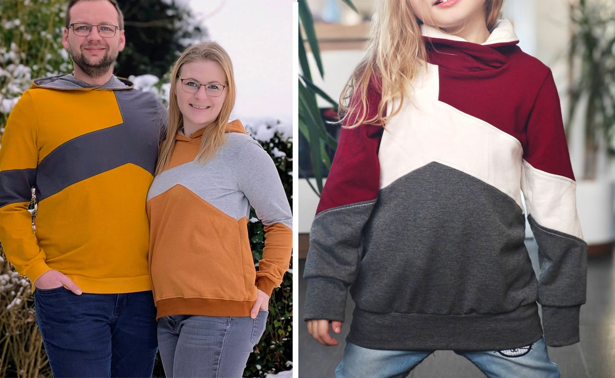sweater hoodie schnittmuster skylar