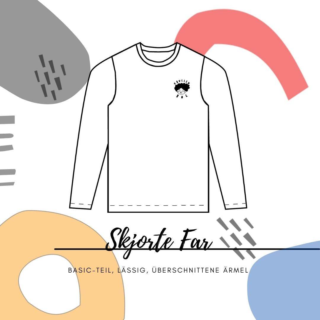 Schnittmuster Männer Longsleeve Skjorte Gr. 32-50 - Sewando
