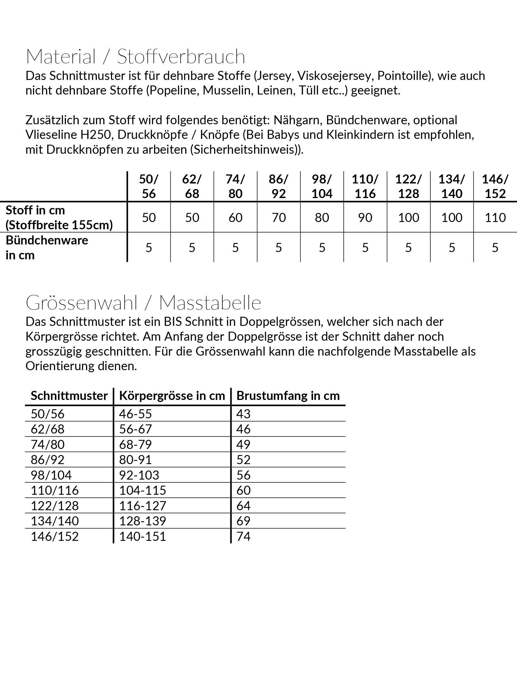 Sommerbluse Solea, Schnittmuster Grösse 50-152 - Sewando