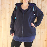 Oversize Sweatjacke #seweasy Damen Gr. 32-60