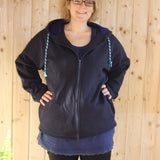 Oversize Sweatjacke #seweasy Damen Gr. 32-60