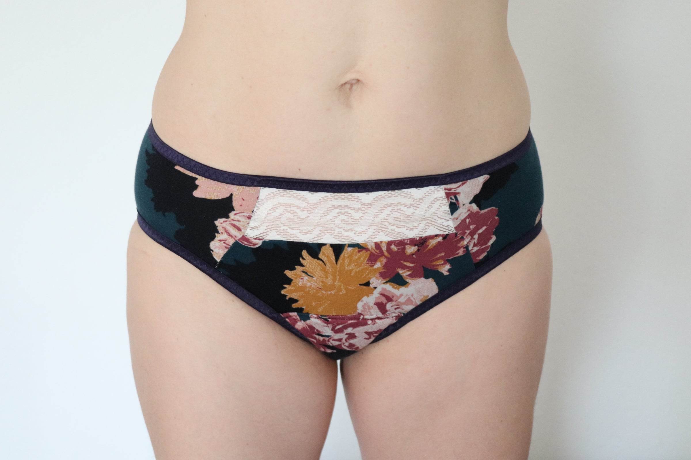 Schnittmuster #RubynSlippy Periodenslip, Periodenunterwäsche, Menstruationsslip Gr. 28-58 - Sewando