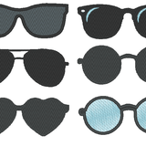 Stickdatei - Sonnenbrille gefüllt für Kuscheltiere Kissen Bettschlagen - Sewando