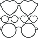 Stickdatei - Sonnenbrille Stoffapplikation für Kuscheltiere Kissen Bettschlagen - Sewando