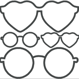 Stickdatei - Sonnenbrille Stoffapplikation für Kuscheltiere Kissen Bettschlagen - Sewando
