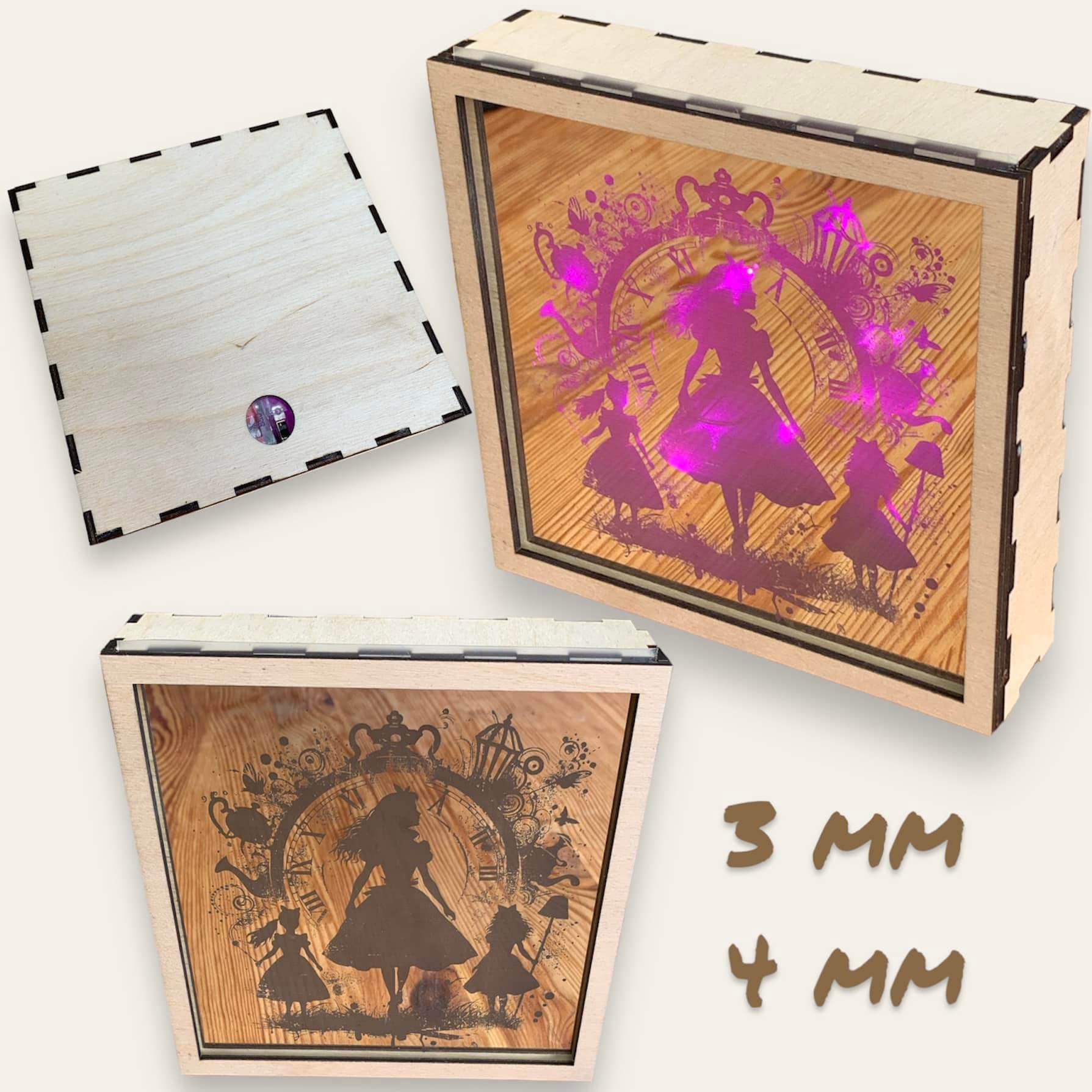 3 & 4 mm Spiegelkasten* Laserdatei - Sewando