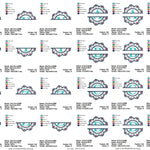 Stickdatei Set Mandala Alphabet Split Monogramm Designs A-Z in 3 Größen - Sewando
