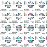 Stickdatei Set Mandala Alphabet Split Monogramm Designs A-Z in 3 Größen - Sewando
