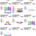 Stickdatei Set Split Monogramm Kochen & Backen für die Küche - Sewando