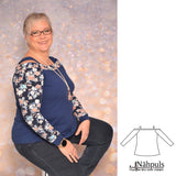 Schnittmuster Shirt "Sporty Off-Shoulder Woman" Gr. 32-54