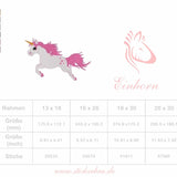 Einhorn Stickdatei, verspielter Märchencharme für deine Stickmaschine