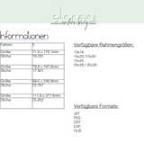 Stickdatei SUMMER Vibes Schriftzug mit Stickfolie (Mylar) in 4 Größen 13x18-20x30 inkl. Anleitung