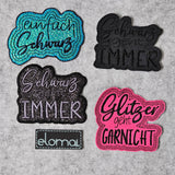 ITH Stickdatei "Anti-Glitzer-Patches" mit 6 Varianten in 10x10
