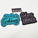 ITH Stickdatei "Anti-Glitzer-Patches" mit 6 Varianten in 10x10