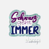 ITH Stickdatei "Anti-Glitzer-Patches" mit 6 Varianten in 10x10