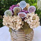 Stickdatei Sommerliebe  Mosaik Stabhalter / Blumenstecker Set 2692/2 Blume, Schmetterling, Biene, Pusteblume Kolibri