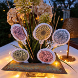 Stickdatei Sommerliebe  Mosaik Stabhalter / Blumenstecker Set 2692/2 Blume, Schmetterling, Biene, Pusteblume Kolibri