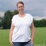 Schnittmuster Shirt mit Falten und Rückenpasse | Gr. 32-50 - Sewando