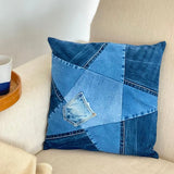 Schnittmuster, Sternen-Kissen nähen mit Hotelverschluss, Jeans Upcycling , 2 Größen: 35 × 35 cm und 40 × 40 cm