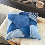 Schnittmuster, Sternen-Kissen nähen mit Hotelverschluss, Jeans Upcycling , 2 Größen: 35 × 35 cm und 40 × 40 cm