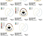 Stickdatei Applikation 3D Hund mit abstehenden Ohren - Sewando