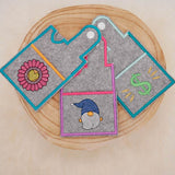 Stickdatei Set für ITH EC-Karten Hüllen oder für Kundenkarten & Visitenkarten - Sewando