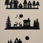 Stickdatei Set weihnachtliche Sillhouetten Scherenschnitt mit Schriftzügen + ITH Anhänger - Sewando