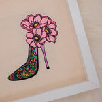 Stickdatei High Heel Mandala Style Curved Fill Vollstick mit Blumen - Sewando
